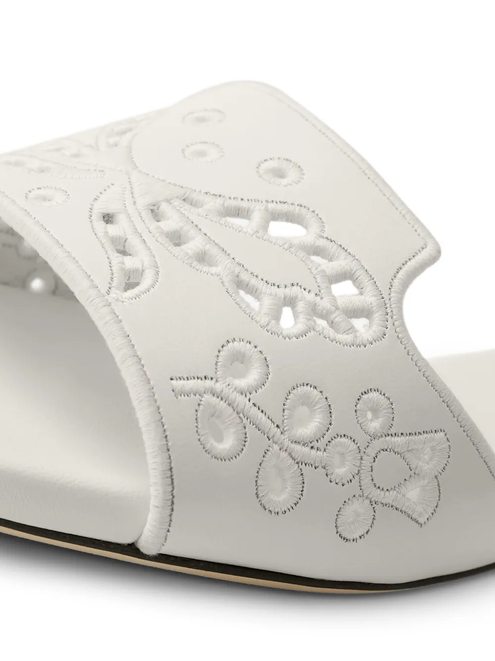Jimmy Choo Ariane flat sandals White