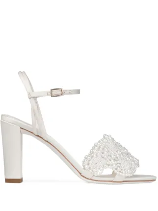 Jimmy Choo Cary 85 Sandals | Neutrals | FARFETCH