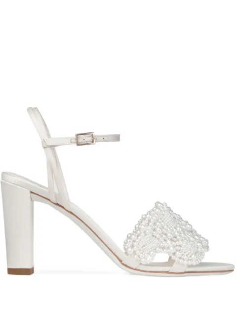 Jimmy Choo 85mm leather heeled sandals