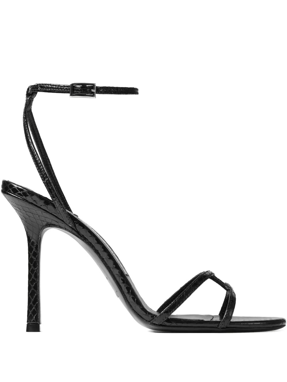 Jimmy Choo 100mm leather sandals Black