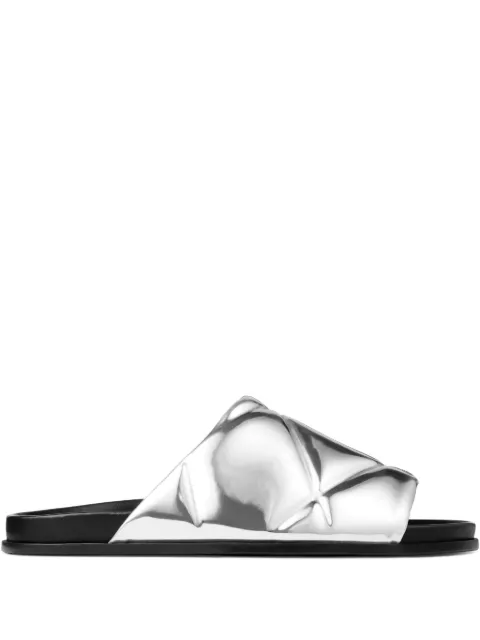 Jimmy Choo صندل بتأثير ميتاليك