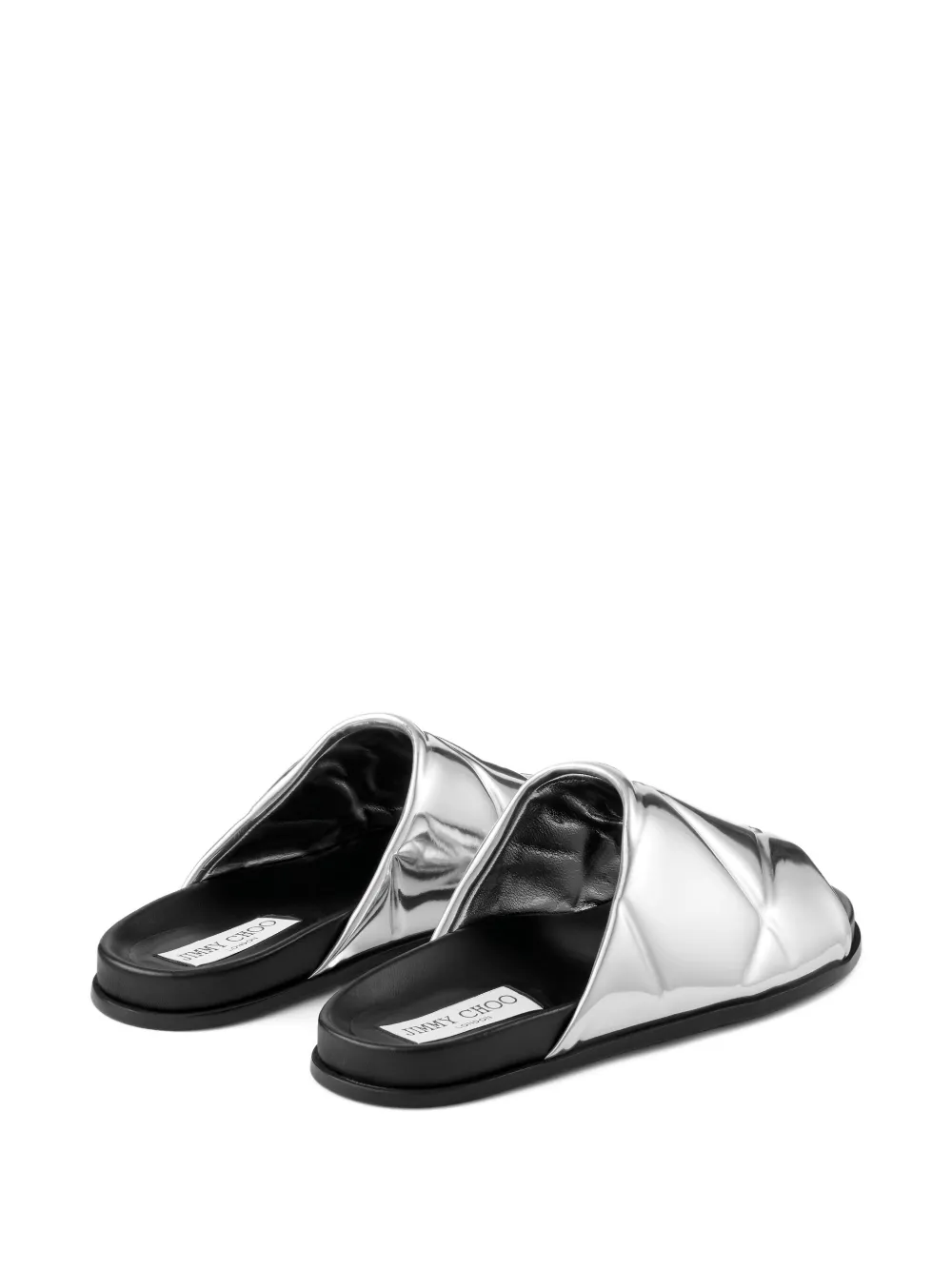 Jimmy Choo metallic-effect sandals Silver