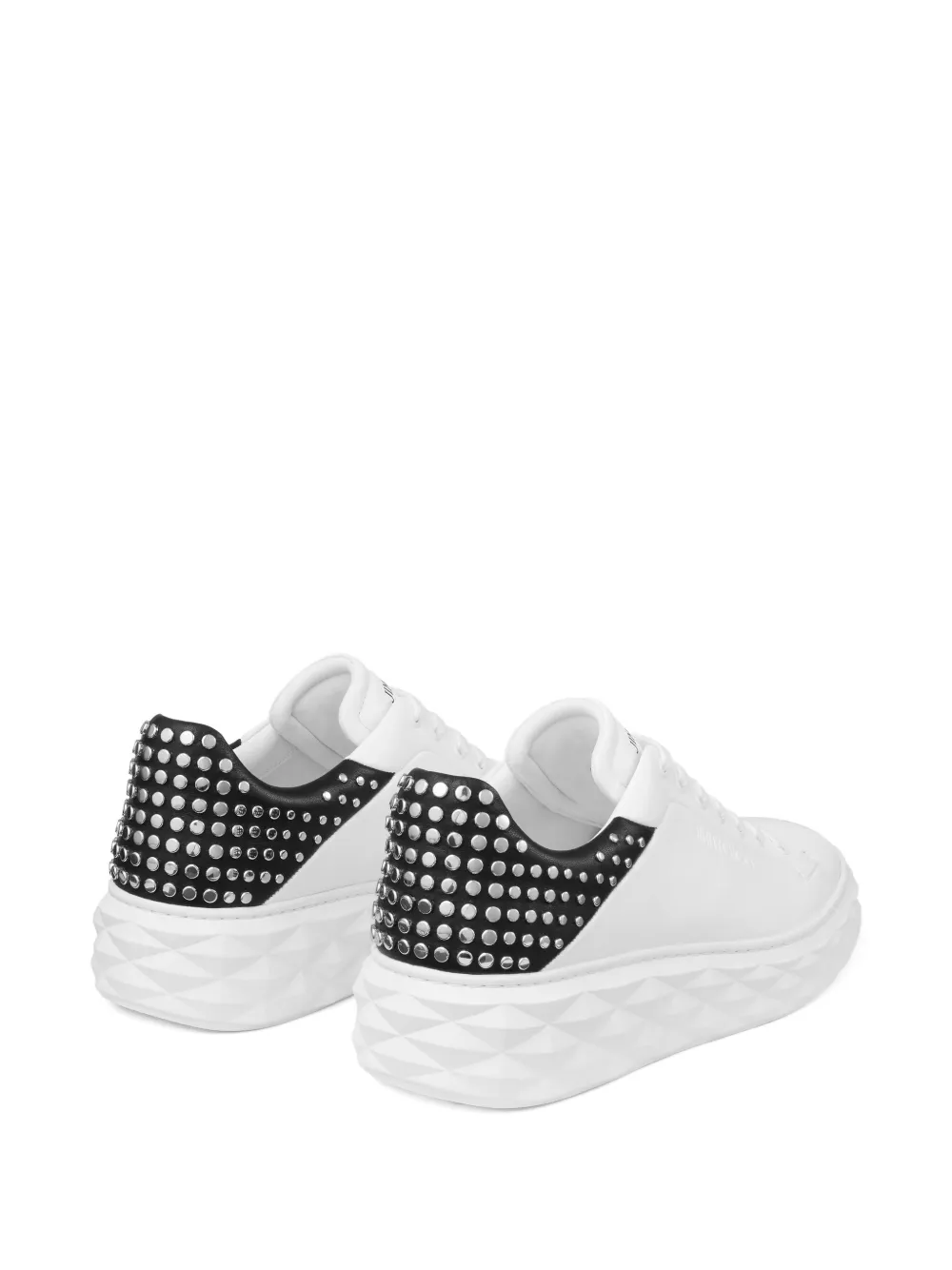 Jimmy Choo Diamond Maxi M sneakers met geometrische zool Wit