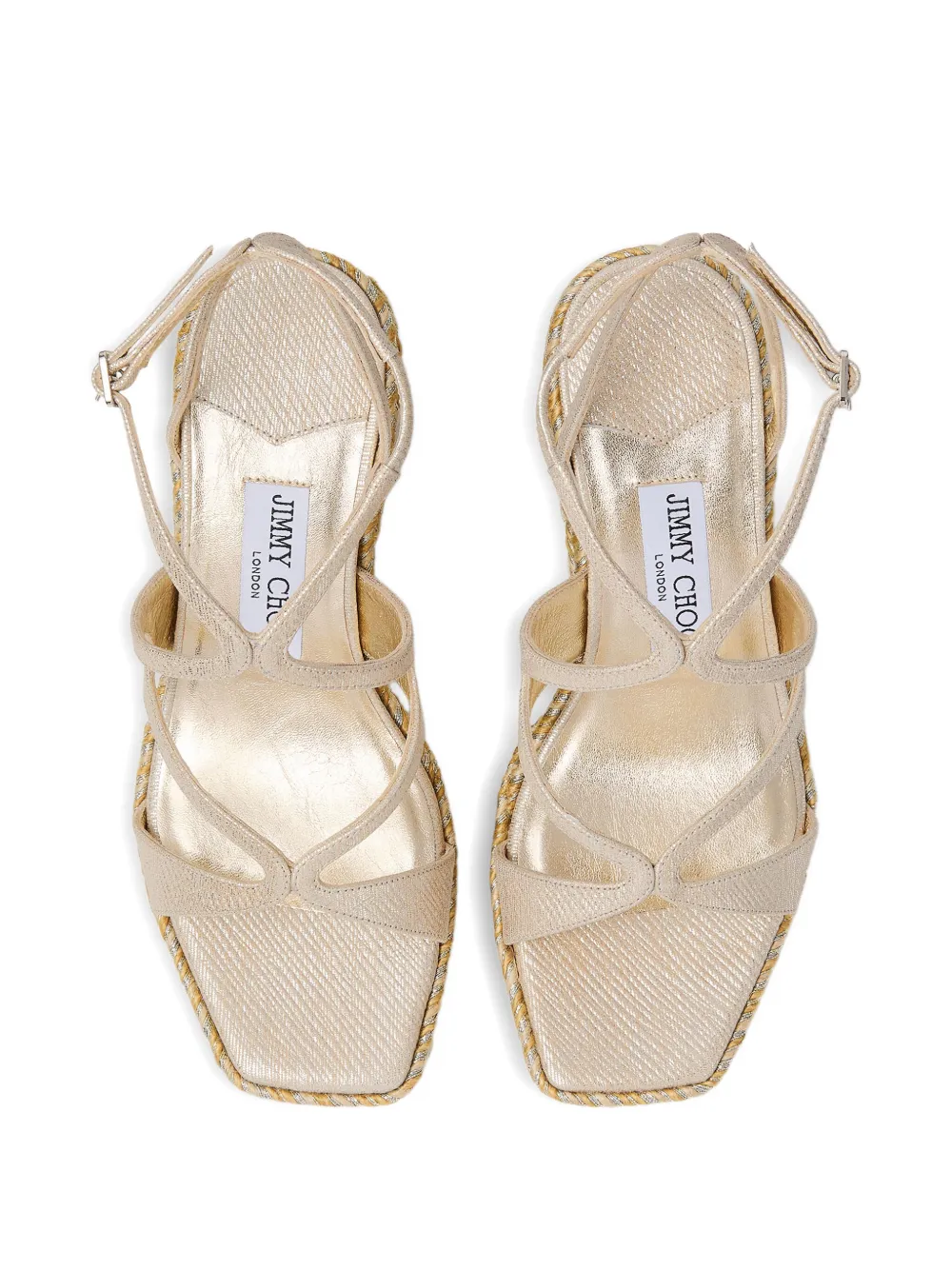 Jimmy Choo 85mm Ayla espadrilles Neutrals