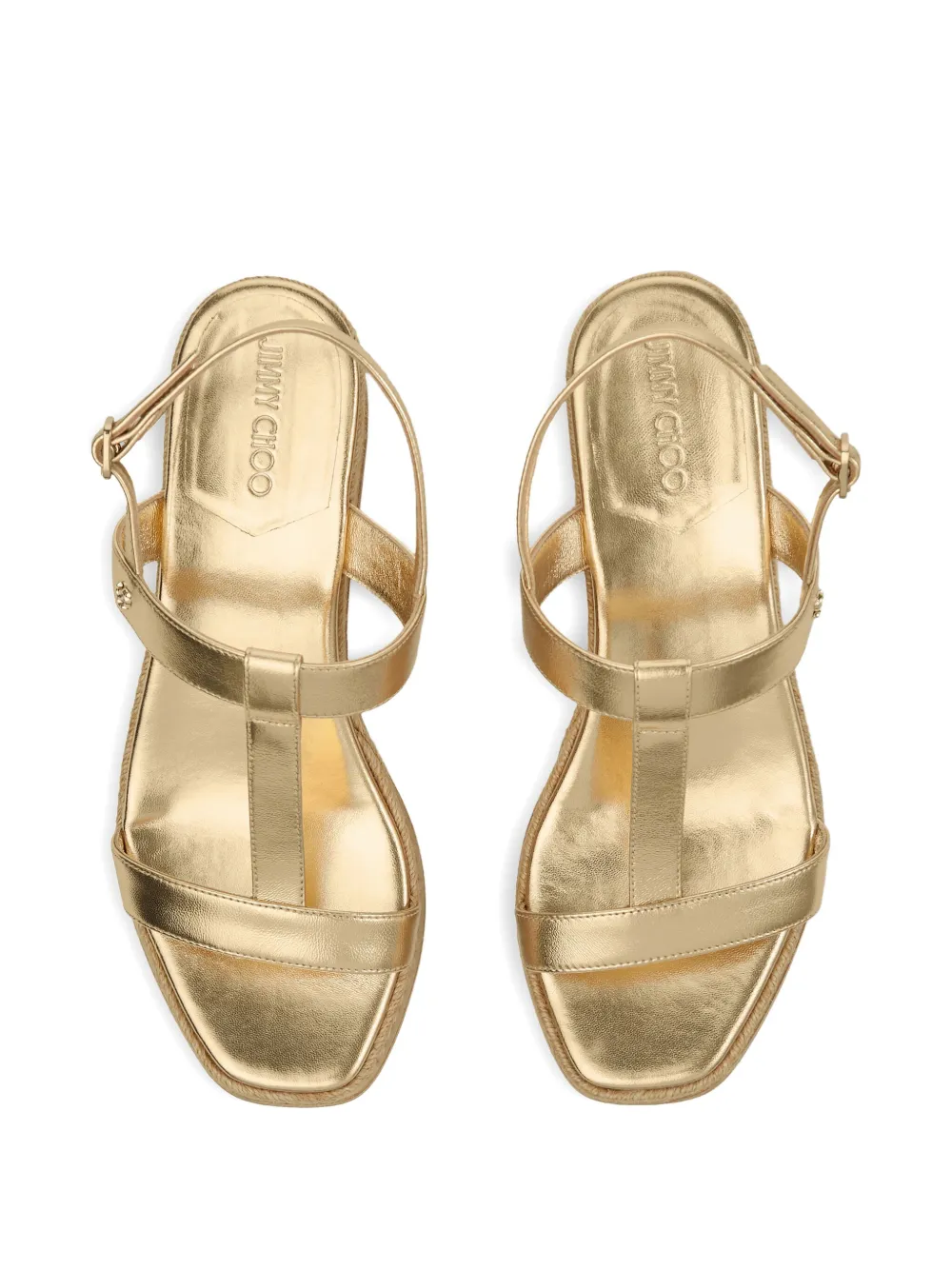 Jimmy Choo 60 mm Theia sandalen Goud