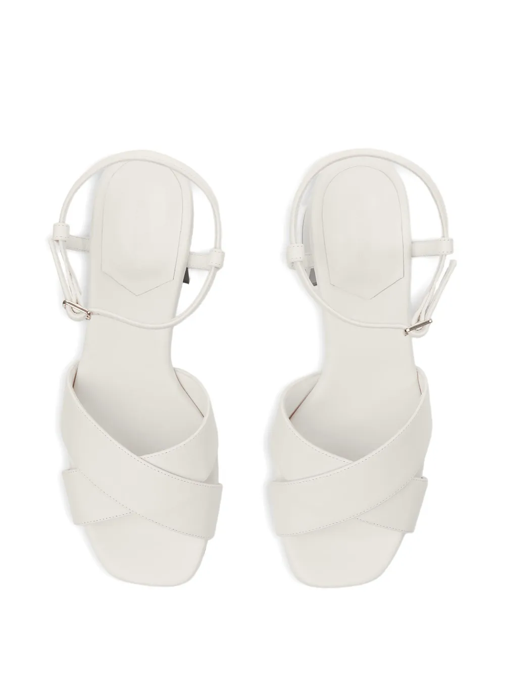 Jimmy Choo 65mm Valla sandals White