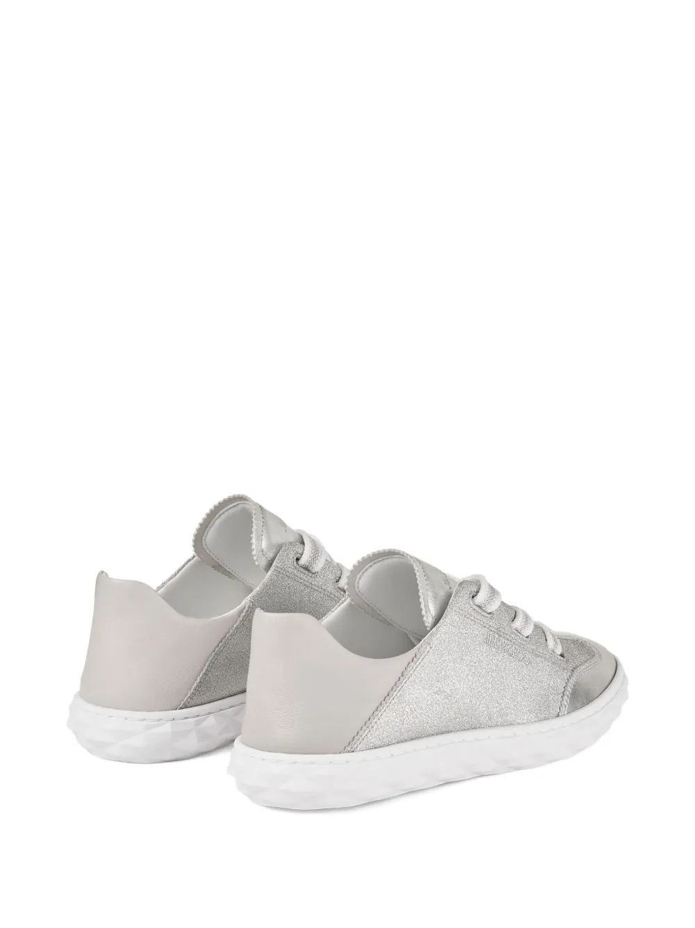 Jimmy Choo embroidered-logo sneakers Silver