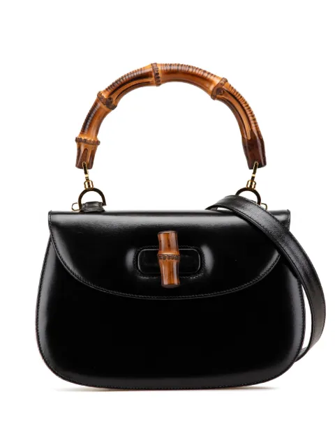 Gucci Pre-Owned 20th Century Calfskin Bamboo Night satchel