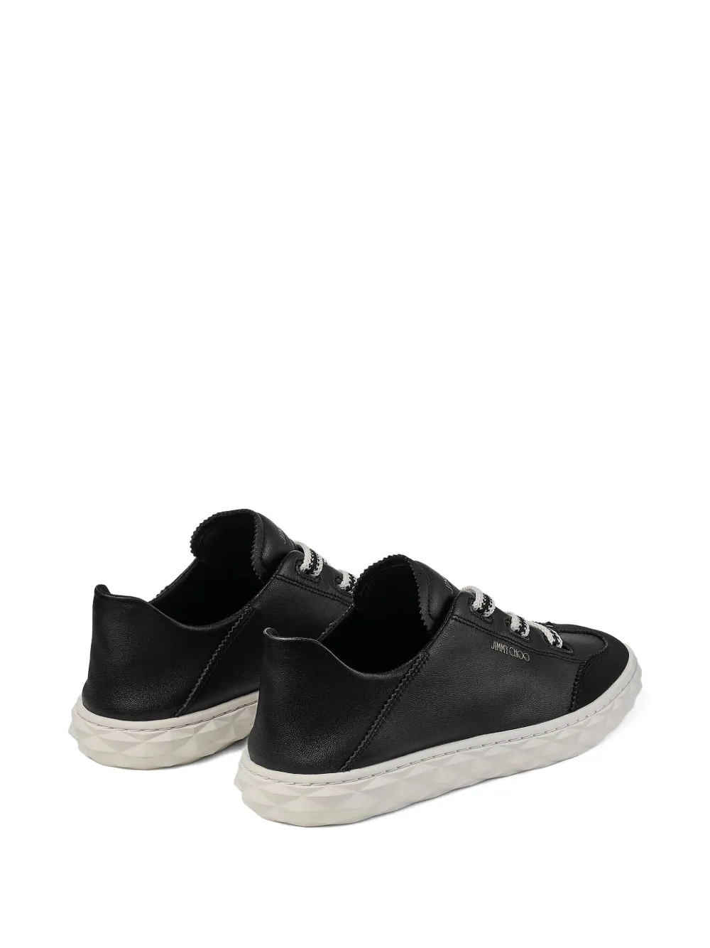 Jimmy Choo Diamond leren sneakers Zwart