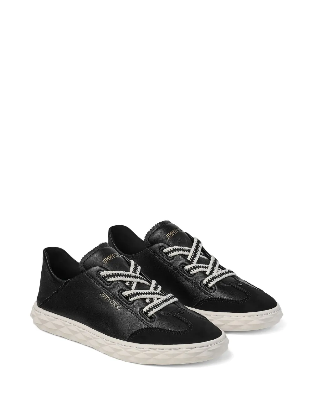 Jimmy Choo Diamond leren sneakers - Zwart
