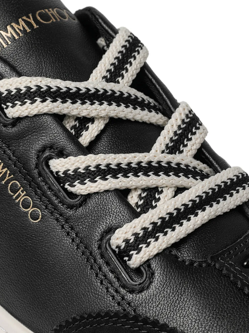 Jimmy Choo Diamond leren sneakers Zwart