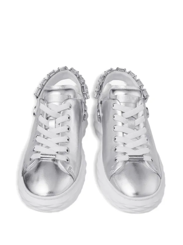 Jimmy Choo Diamond Maxi スニーカー | シルバートーン Jimmy Choo Diamond Maxi スニーカー | シルバートーン