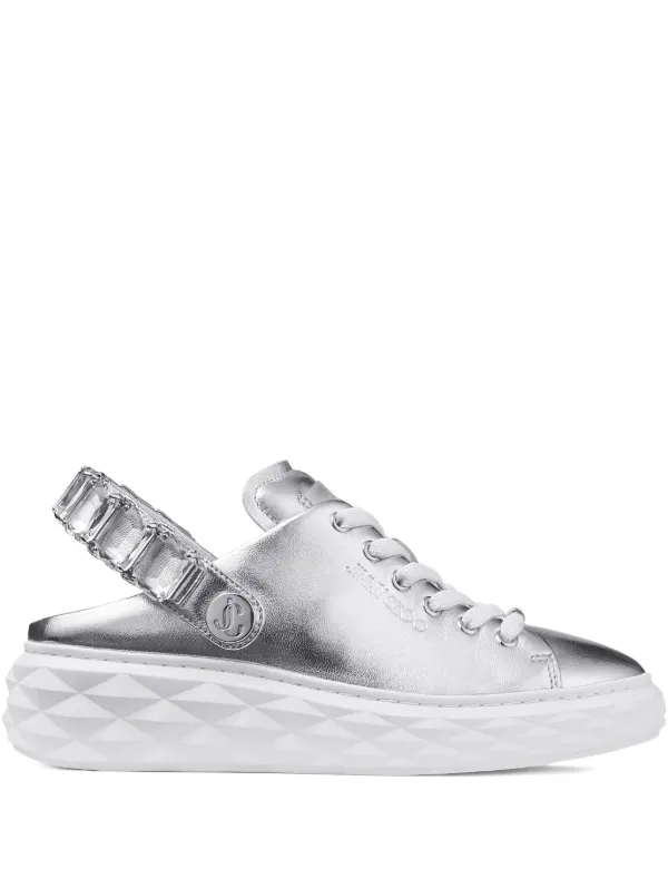 Jimmy Choo Diamond Maxi スニーカー | シルバートーン Jimmy Choo Diamond Maxi スニーカー | シルバートーン