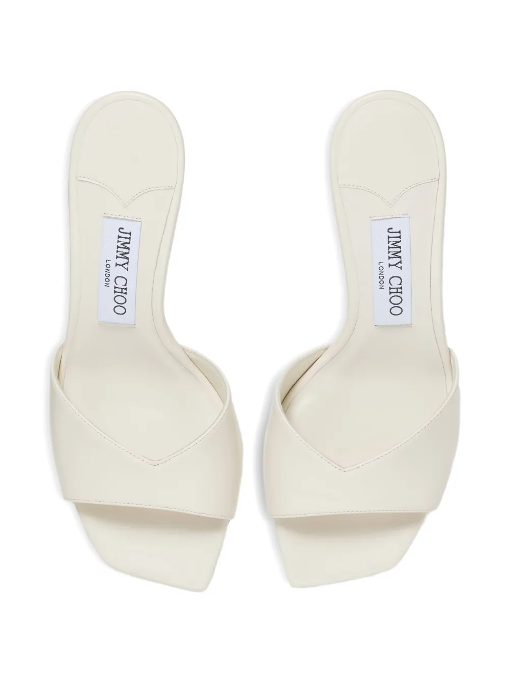 Jimmy Choo 70 mm Skye leren sandalen Wit