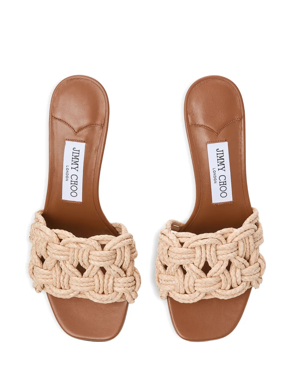 Jimmy Choo 70mm Chara mules Neutrals