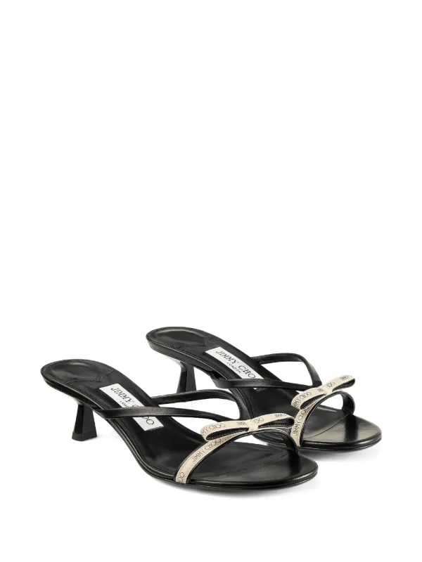 Jimmy Choo 50mm Ciela Mules | Black | FARFETCH