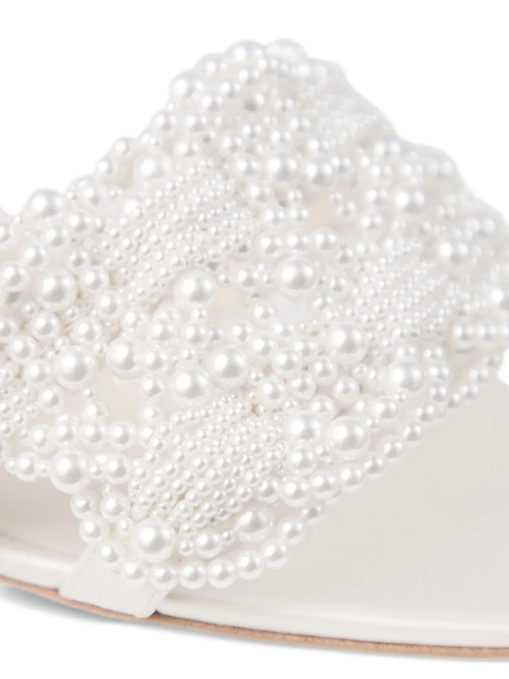 Jimmy Choo 70mm Cary mules White