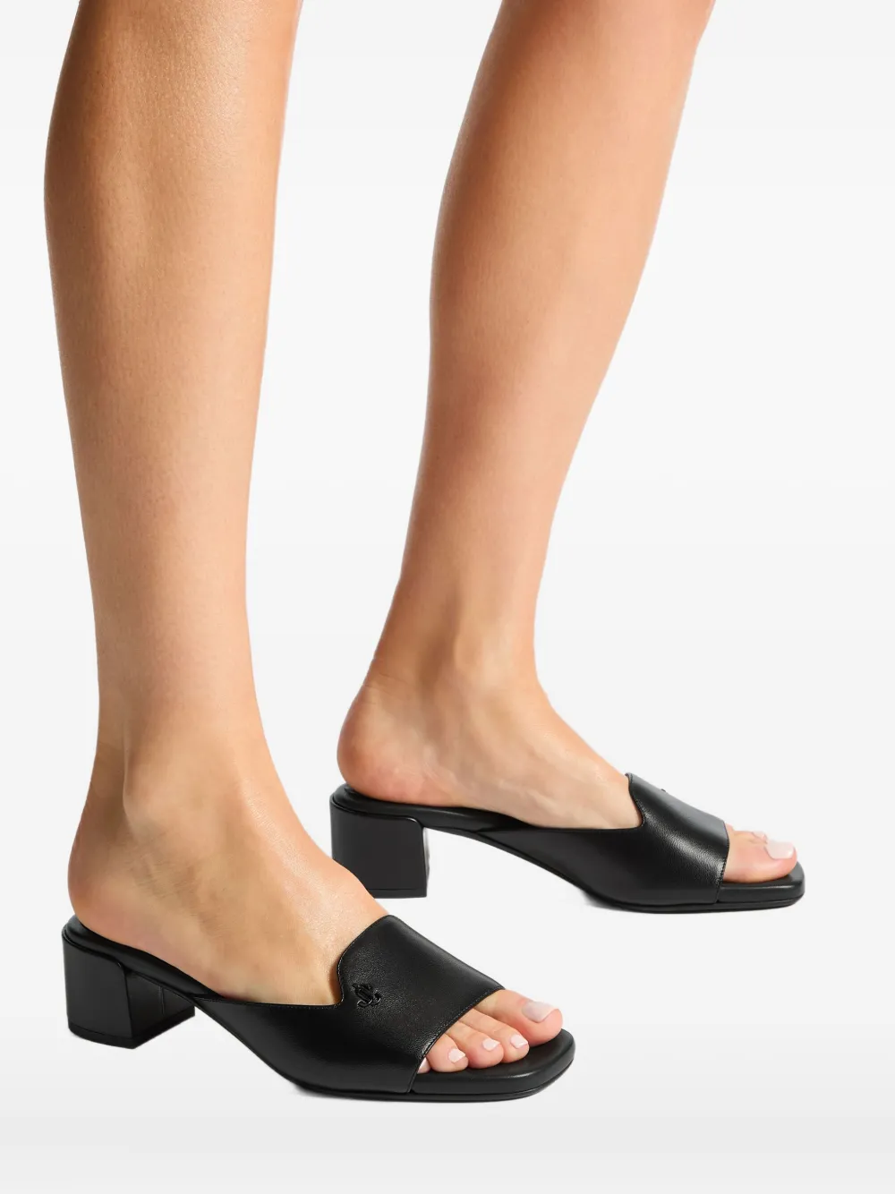 Jimmy Choo 45mm Dina mules Black