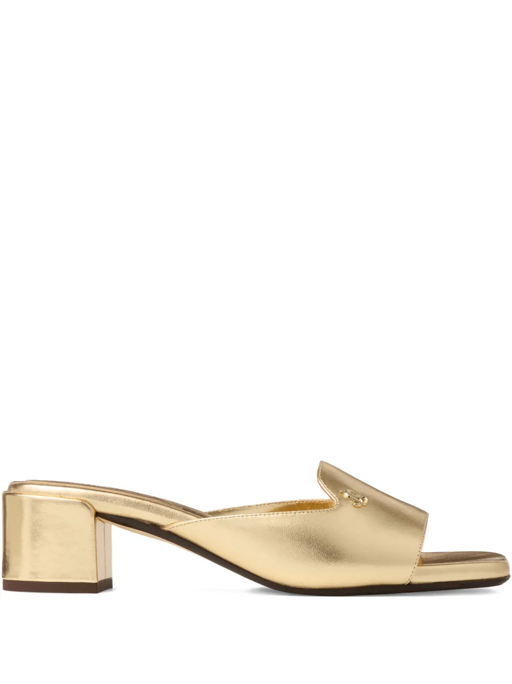 Jimmy Choo 45mm Dina mules Gold
