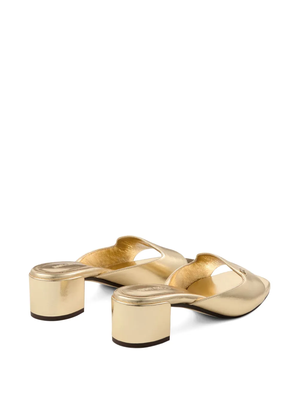 Jimmy Choo 45mm Dina mules Gold
