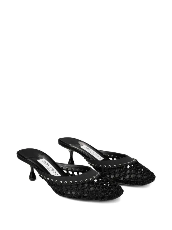 Jimmy Choo 50mm Pixie Mules | Black | FARFETCH