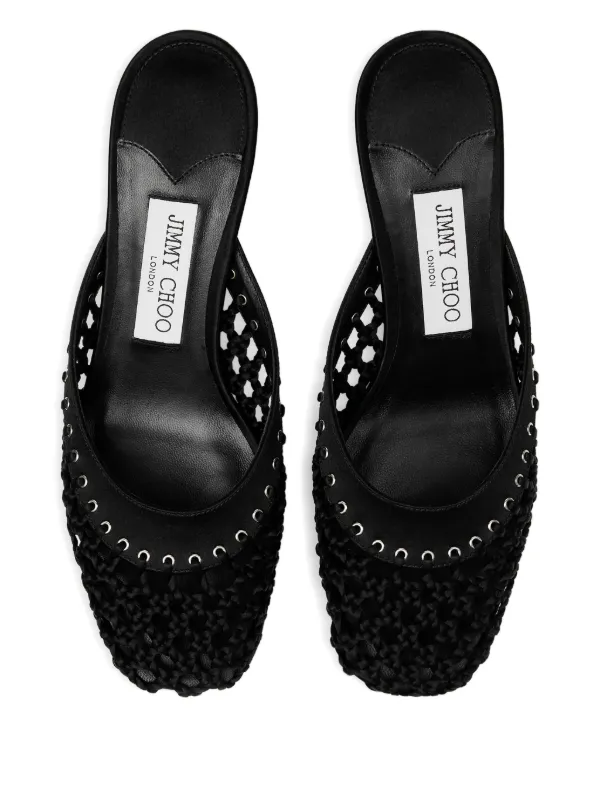 JIMMY CHOO PIXIE ミュール Jimmy Choo 50mm Pixie Mules | Black | FARFETCH GR