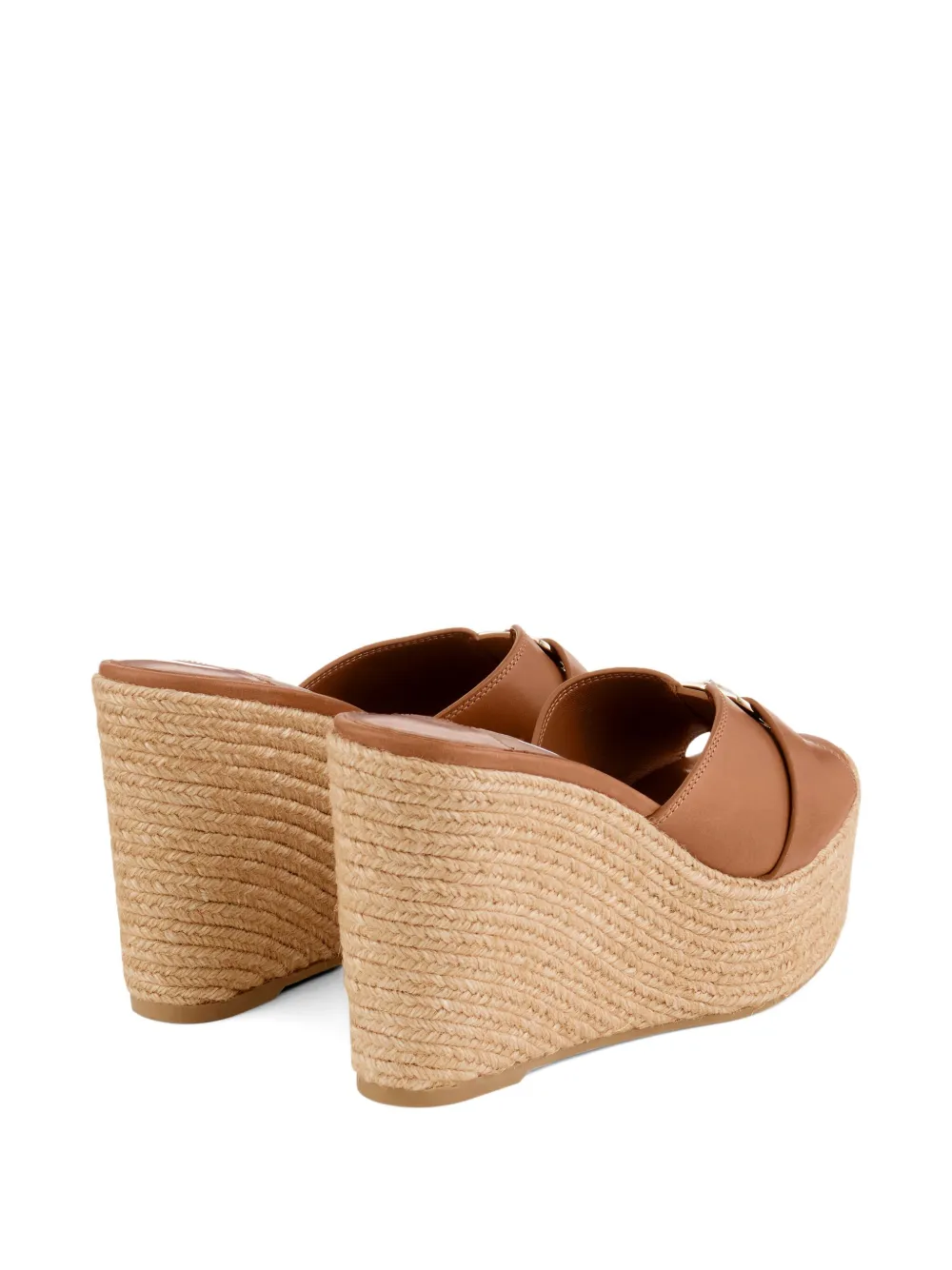 Jimmy Choo 100mm Leda mules Brown