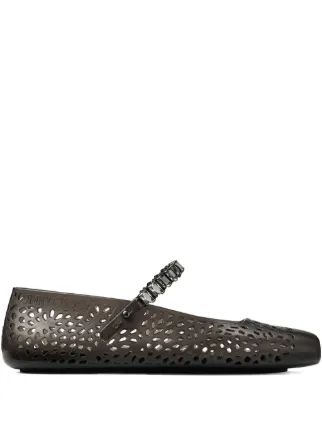 JIMMY CHOO Jelly フラットシューズ37 Jimmy Choo Jelly フラットシューズ | ブラック | FARFETCH JP