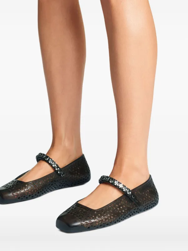 Jimmy Choo Jelly フラットシューズ | ブラック | FARFETCH JP