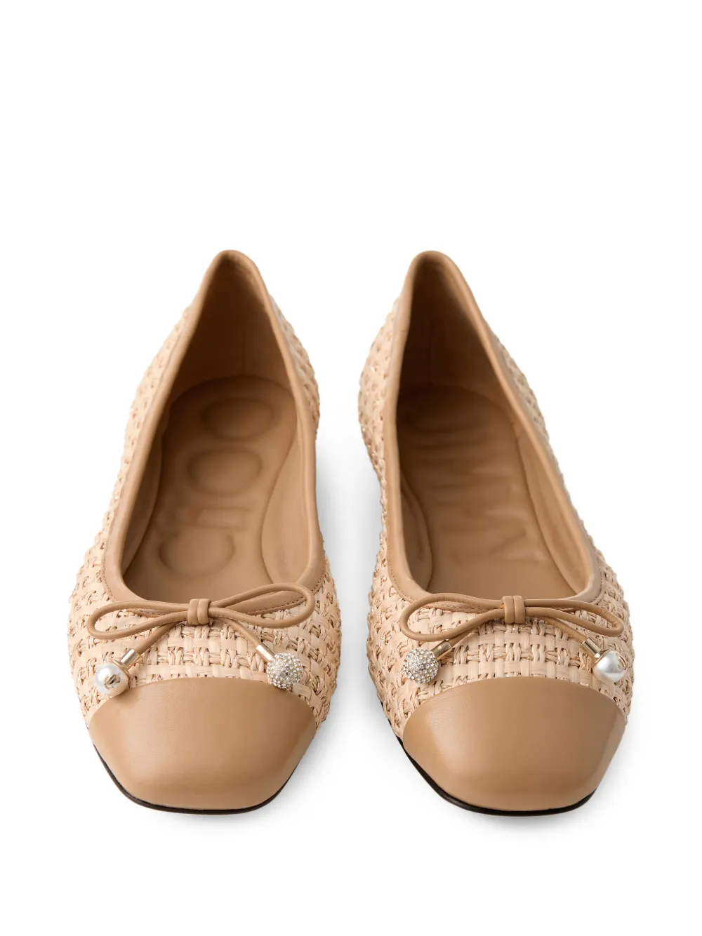Jimmy Choo Elme ballerina's Beige