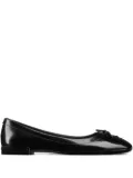 Jimmy Choo Scarlett lace-up bow ballerina flats - Black