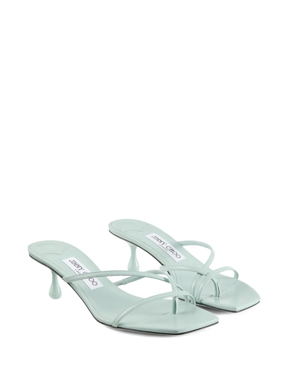Jimmy Choo 50mm Etana mules - Groen