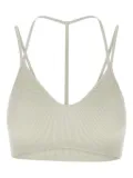 ANDREĀDAMO fine-ribbed bra - White