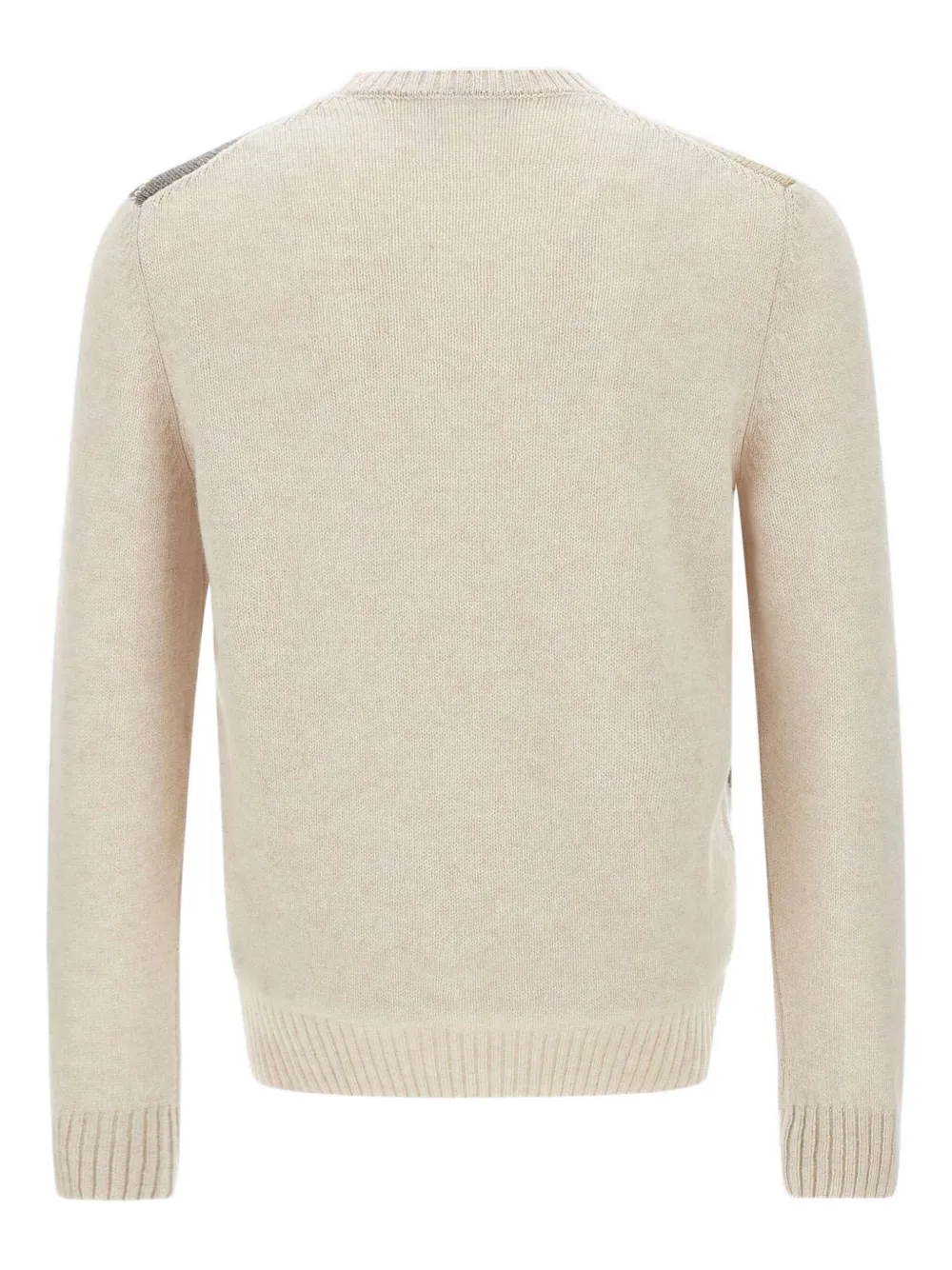 Gran Sasso argyle-knit sweater - Beige