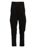 Transit drawstring tapered trousers - Black