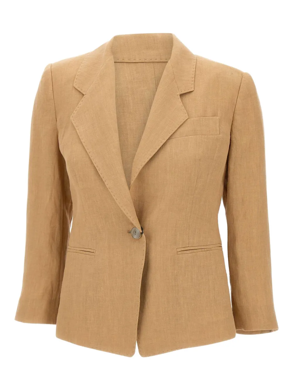 Marella Biella linnen blazer Bruin