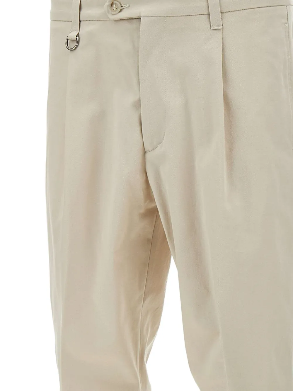 Paolo Pecora Geplooide chino Beige