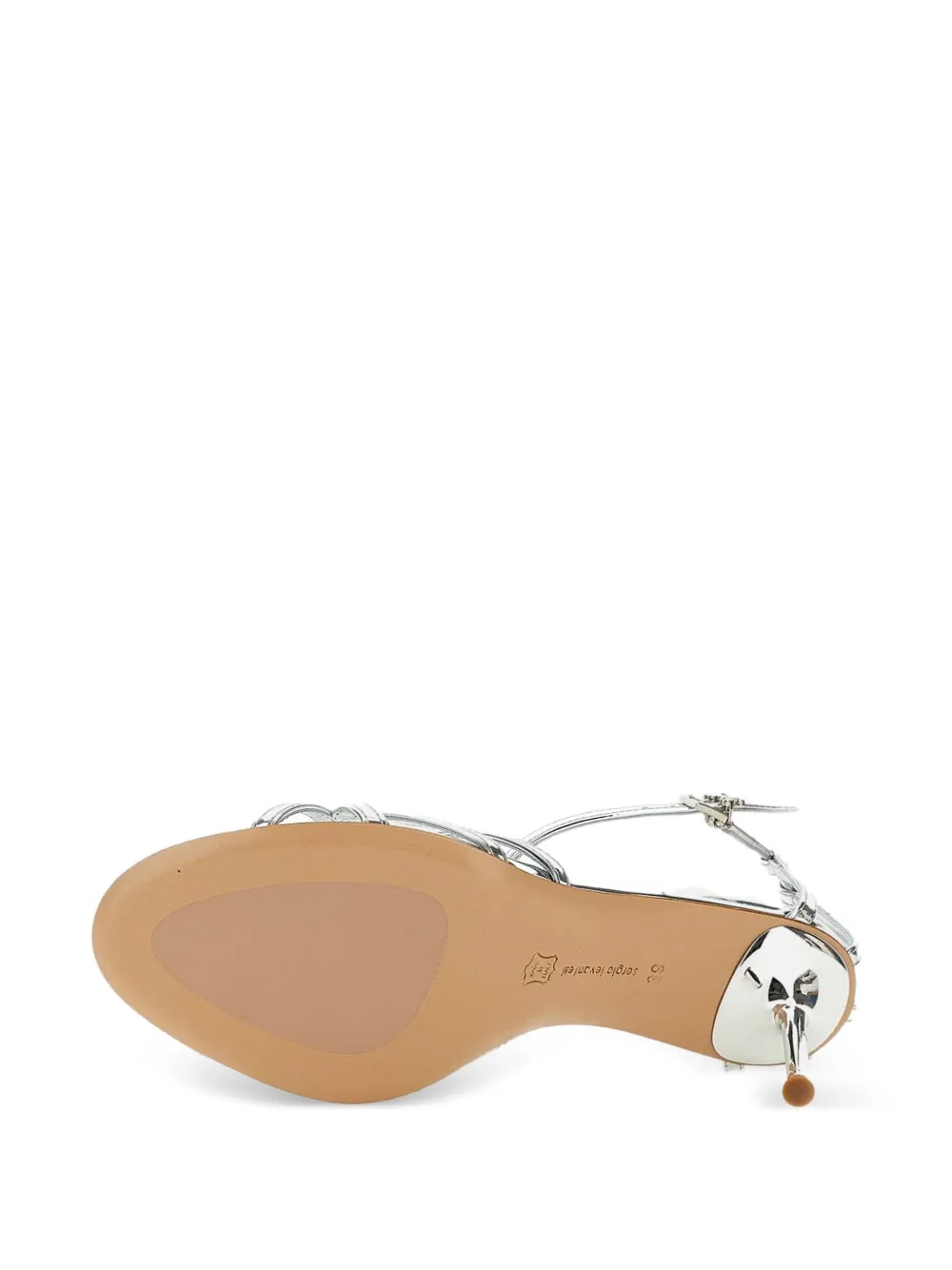 Sergio Levantesi 70mm Gemma sandals Silver