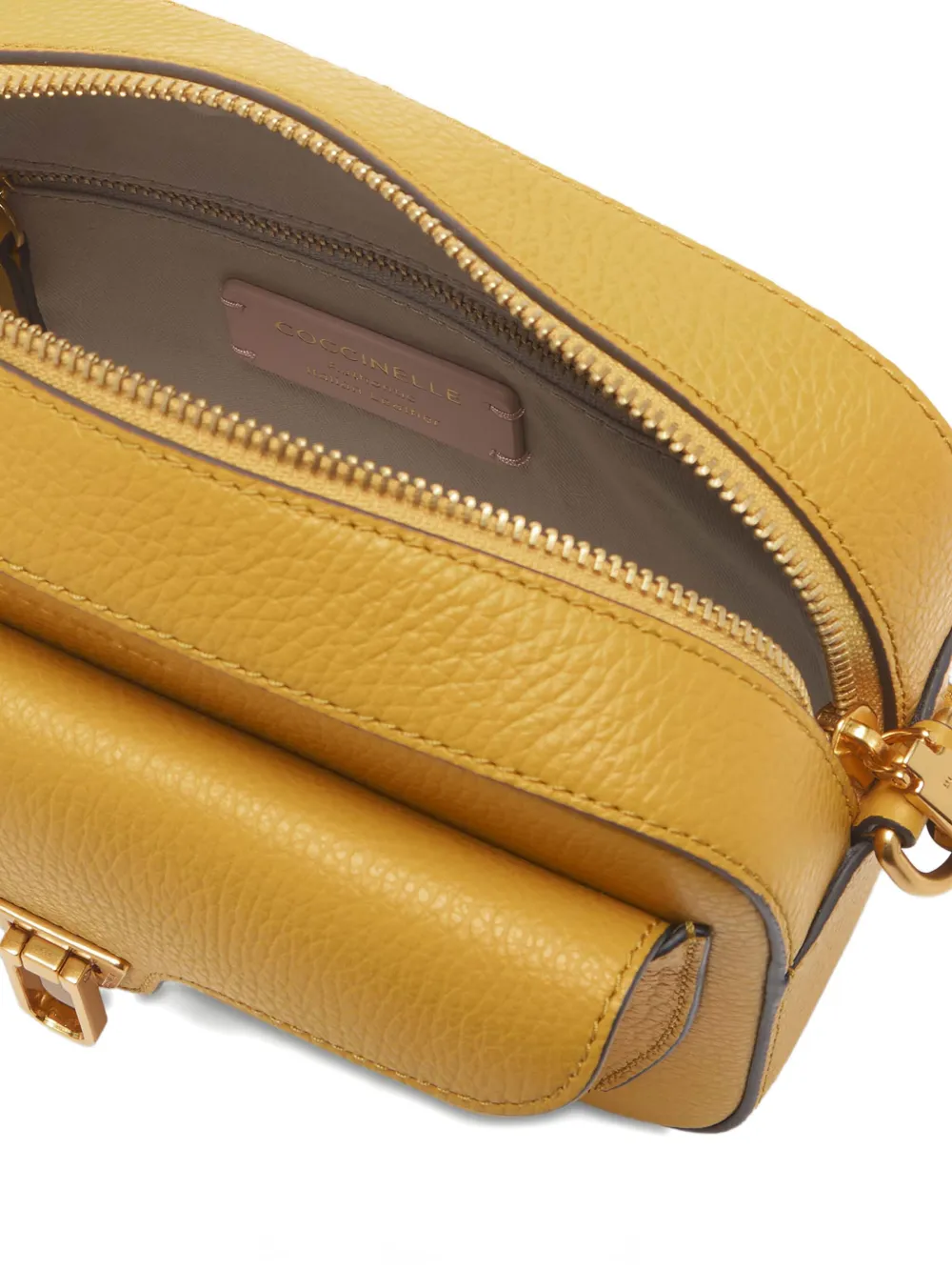 Coccinelle Soft Beat kleine crossbodytas Geel