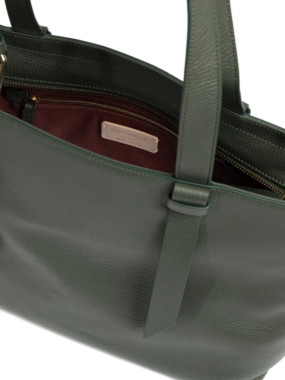 Coccinelle Grote Malory shopper Groen
