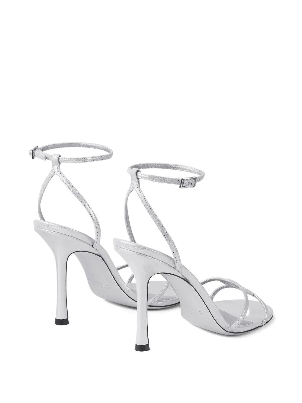 Jimmy Choo 100mm 1998 Leo sandals Silver