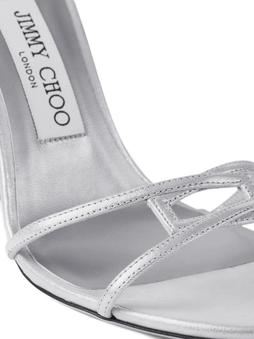 Jimmy Choo 100mm 1998 Leo sandals Silver