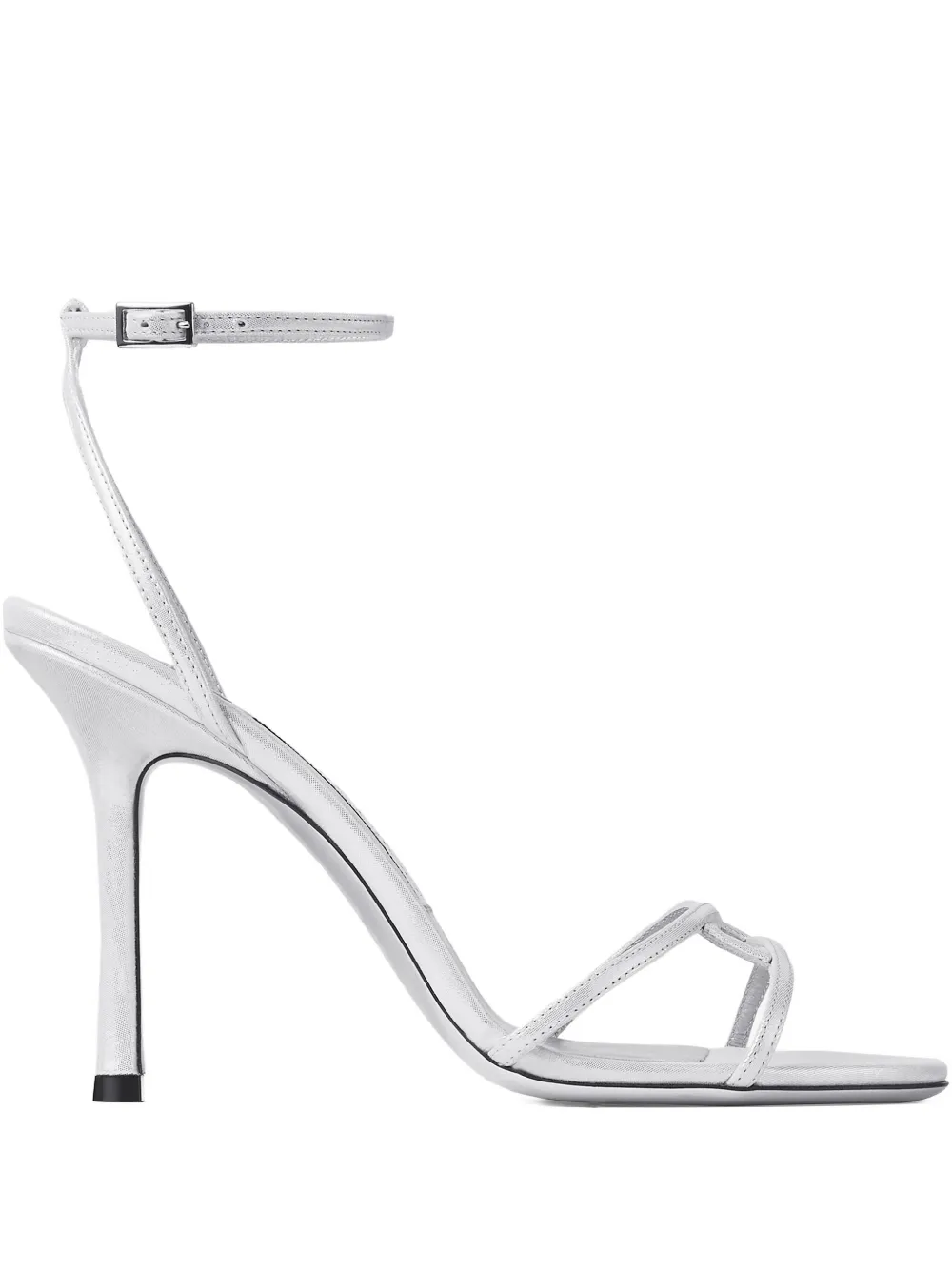 Jimmy Choo 100mm 1998 Leo sandals Silver