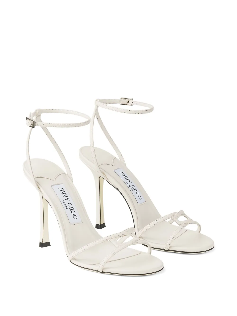 Jimmy Choo 100mm 1998 Leo sandals Wit