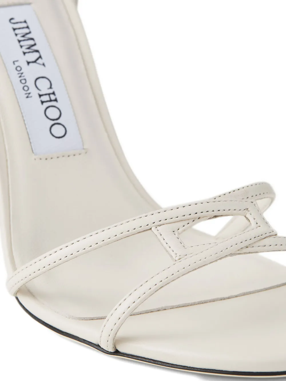 Jimmy Choo 100mm 1998 Leo sandals Wit