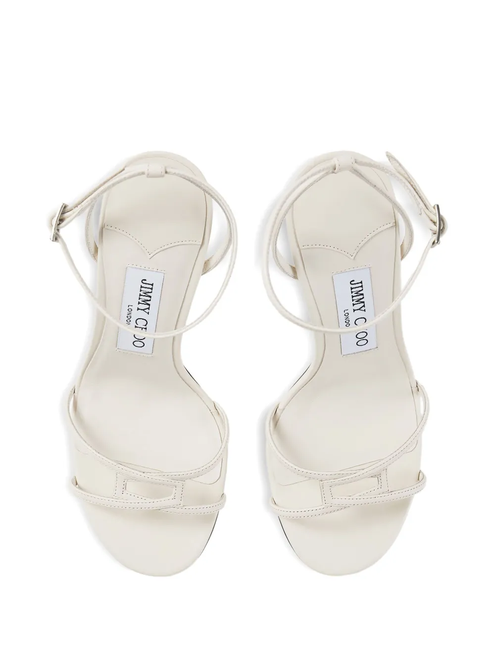 Jimmy Choo 100mm 1998 Leo sandals Wit