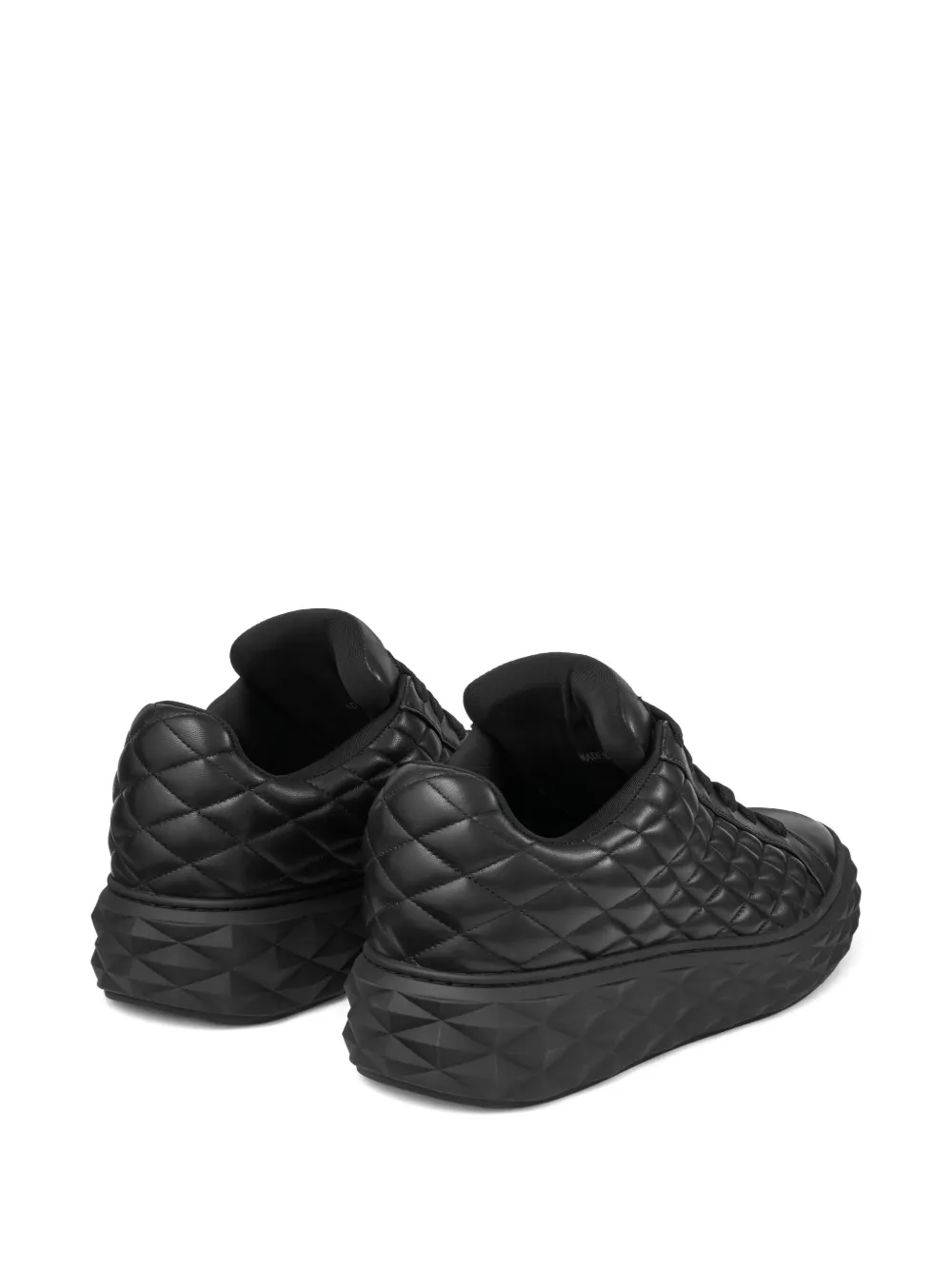 Jimmy Choo quilted platform sneakers Zwart