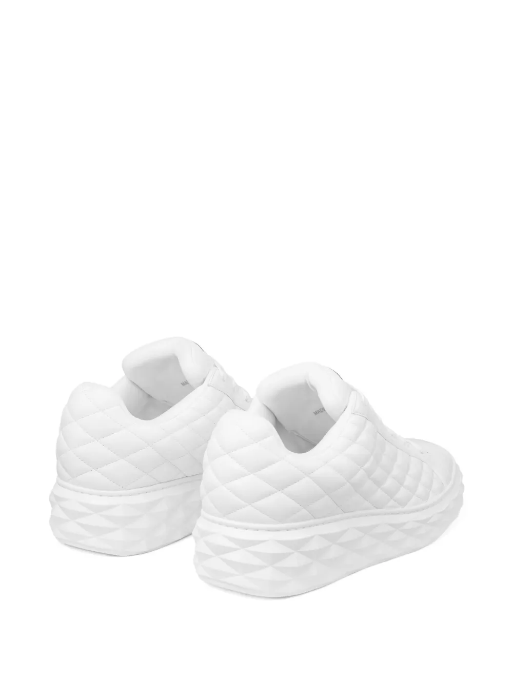 Jimmy Choo quilted lace-up sneakers White