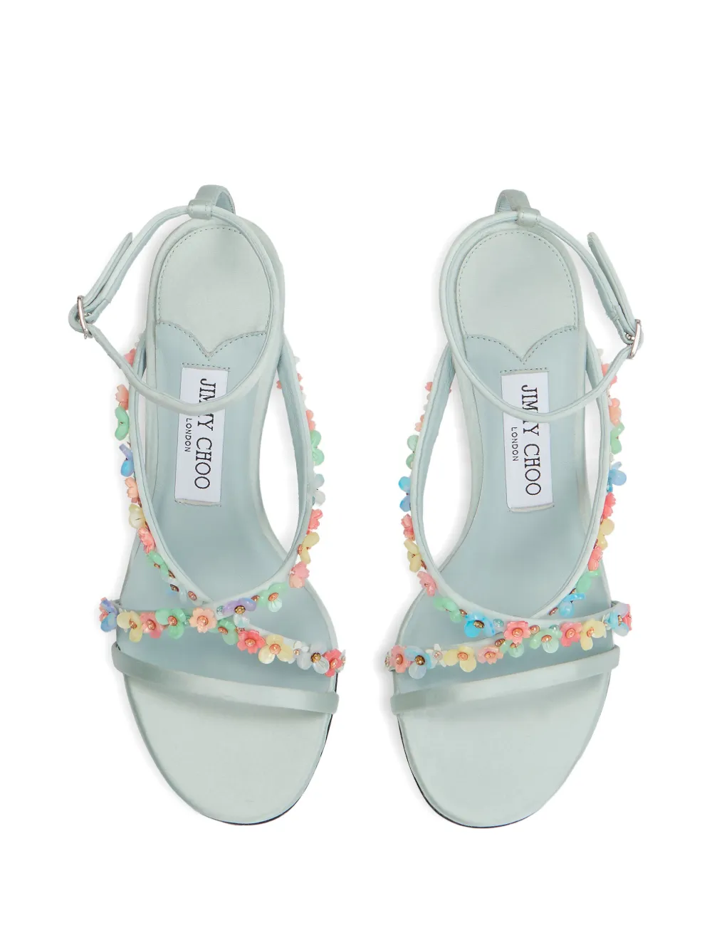 Jimmy Choo 90 mm Blanche sandalen Bruin