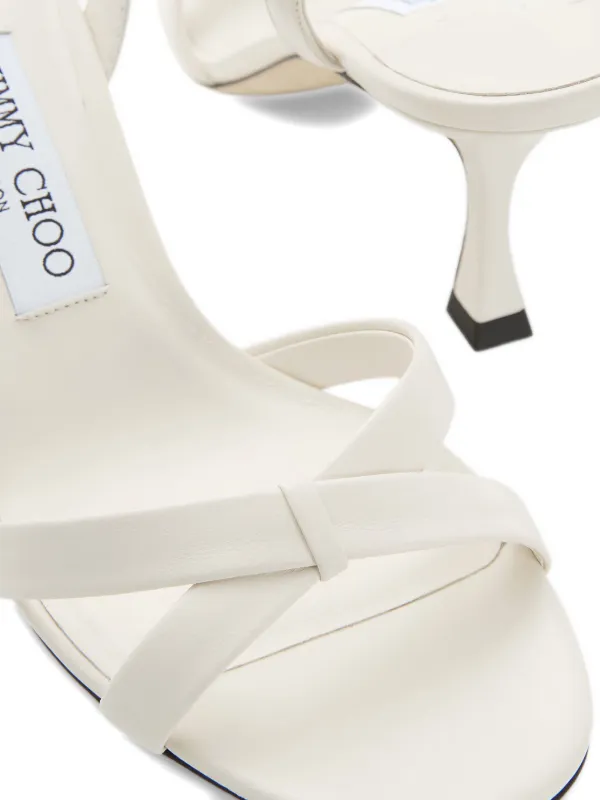 Jimmy Choo 65mm Elsy Sandals | White | FARFETCH